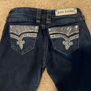 Mid rise Rock Revival boot cut jeans size 27 31 inseam